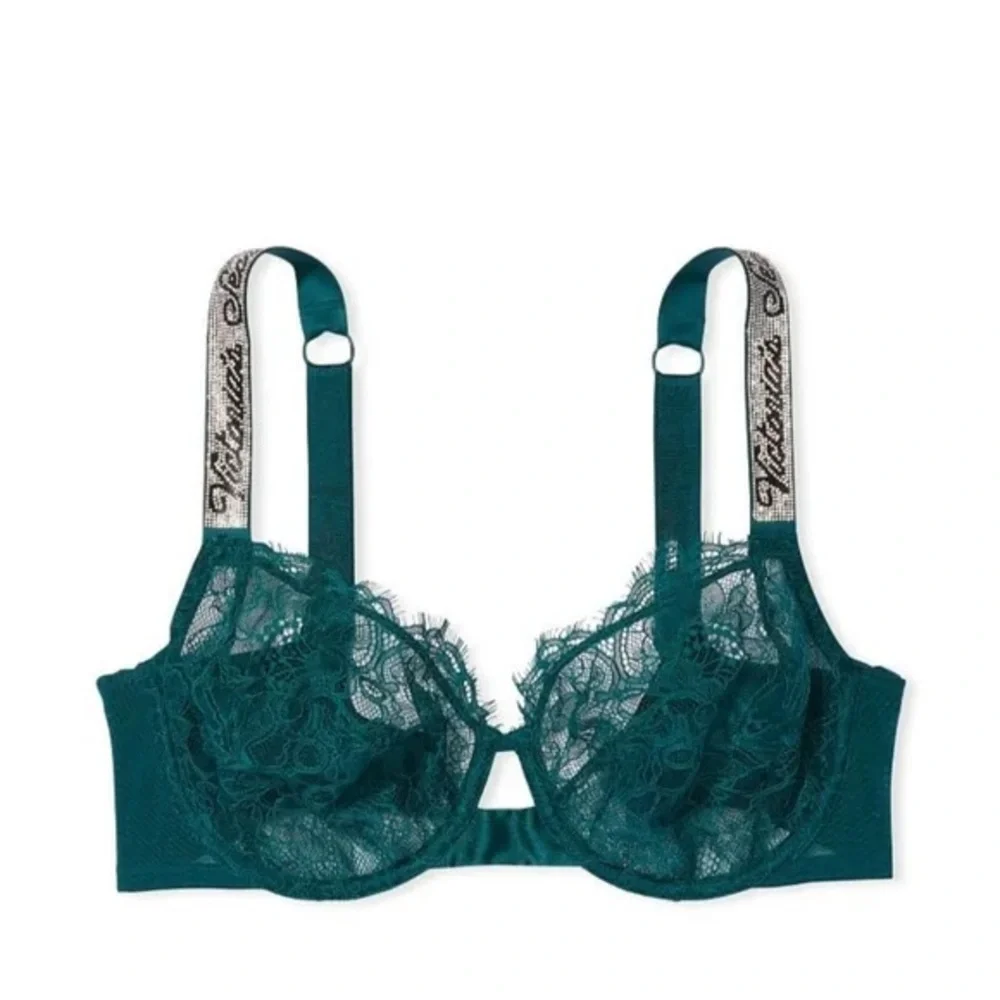 NWT! Victoria Secret Green Lace Bra